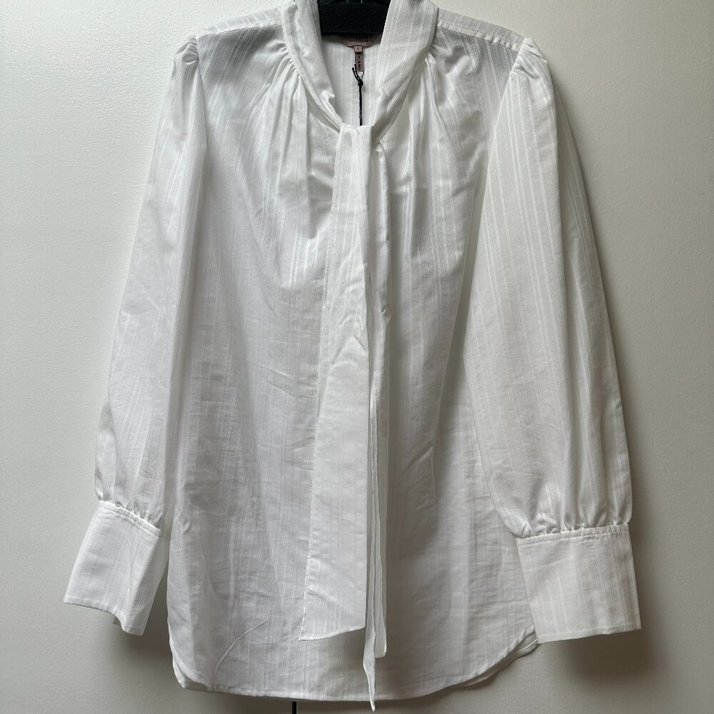 Rebecca Taylor Striped Textured Blouse, Size 4